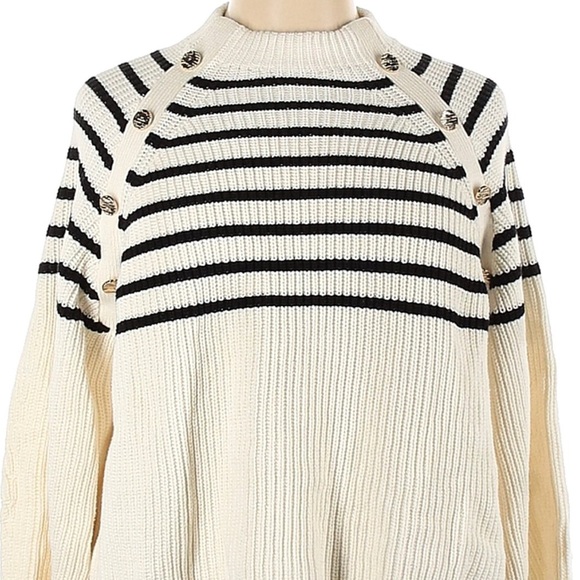 H&M Ribbed crewneck striped sweater - XL - Picture 3 of 13